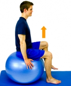 Dunsborough Physio Exercises Core Strength Fitball