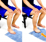Dunsborough Physiotherapy - Towel Curls exercise