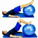 Dunsborough Physio Exercises Fitball hamstring curls