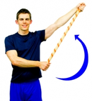 Dunsborough Physio exercise - shoulder broomstick abduction