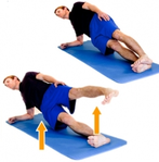 Dunsboroug Physio Exercises - Side Plank Hip Abduction